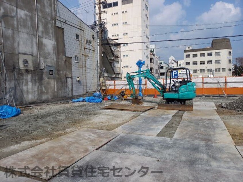 建築中 友田町店舗付き新築マンション