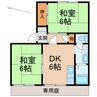 タウニィ名草 2DKの間取り