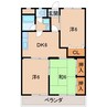 新中島エクセランス 3DKの間取り