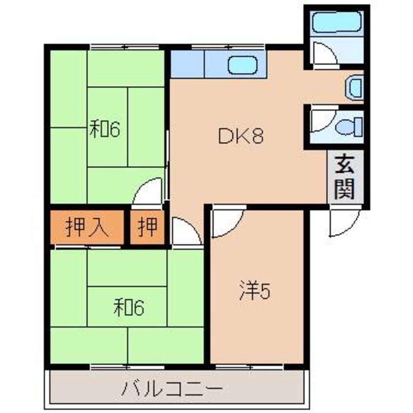 間取図 川端マンション