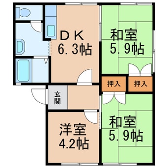 間取図 ハイツ花園