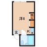 パインフィールド 1Rの間取り