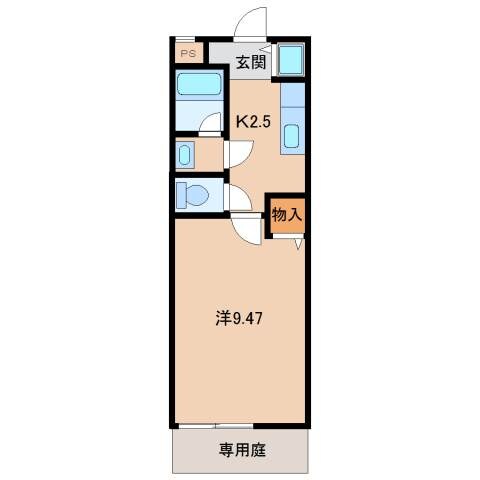 間取り図 阪和線・羽衣線/和歌山駅 徒歩18分 1階 築18年