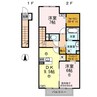 メゾン ルミエール 2DKの間取り