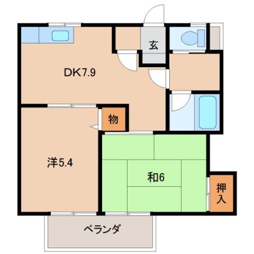 間取図 ピュアカントリー井辺