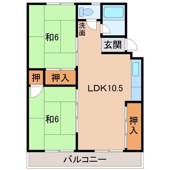 間取図 第２矢田マンション