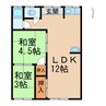 たちばな荘 2LDKの間取り