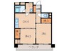 第２川端マンション 2DKの間取り