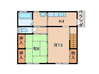 間取図 阪和線・羽衣線/紀伊中ノ島駅 徒歩10分 2階 築22年