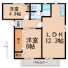 和歌山電鉄貴志川線/神前駅 徒歩20分 2階 築19年 2LDKの間取り