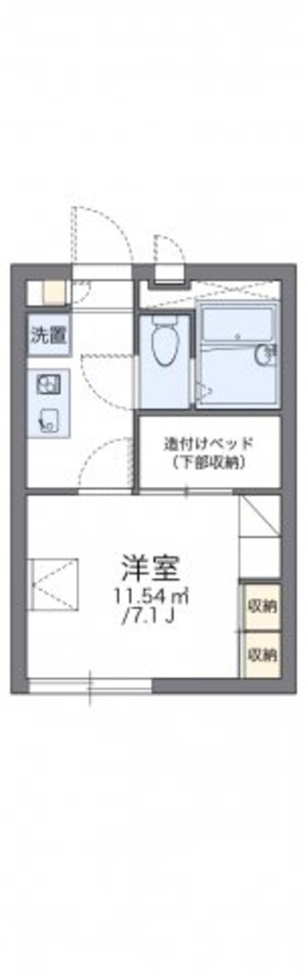 間取図 レオパレスコンフォール中島