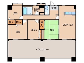 間取図 グランディール山十