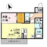 D-room新在家 1LDKの間取り