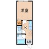 TJ松島C 1Kの間取り