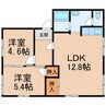 フレグランス山崎 2LDKの間取り