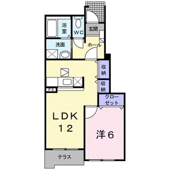 間取図 プレシャスコートＫ東松江Ⅱ