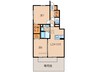 D-room内原 2LDKの間取り