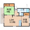 シャーメゾン紀の川 2LDKの間取り