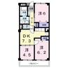 ラトゥール 3DKの間取り