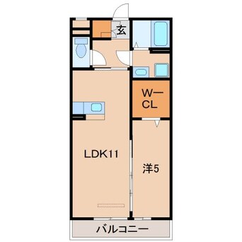 間取図 きのくに線・紀勢本線/宮前駅 徒歩8分 2階 築14年
