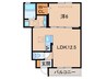 EAST VILLAGE 2020 1LDKの間取り