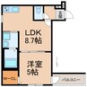 フジパレス北新金屋丁 1LDKの間取り