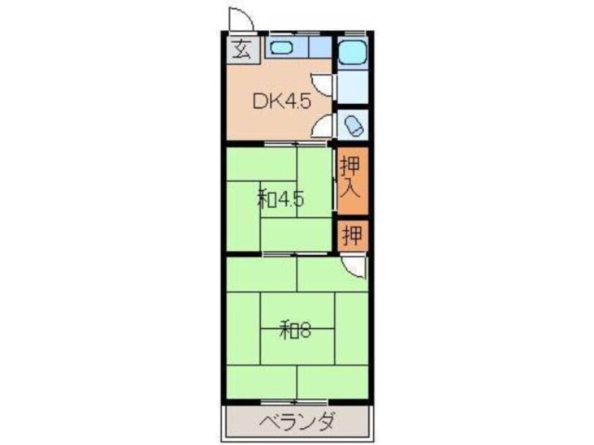 間取図 池尻マンション有本