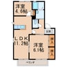 ワイズヴィラ 2LDKの間取り