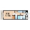 カーサ ベルカント 1Kの間取り