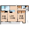 ＢＥＲＥＯ名高 2LDKの間取り