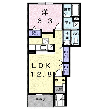 間取り図 グラースアンジュⅡ