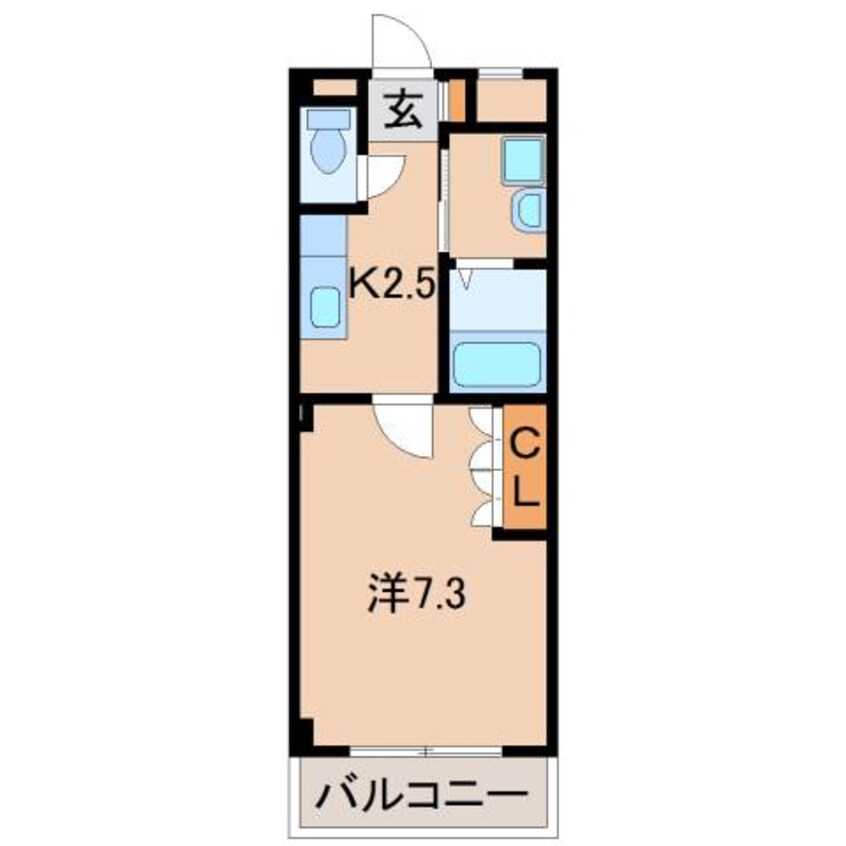 間取図 阪和線・羽衣線/紀伊駅 徒歩5分 2階 築14年