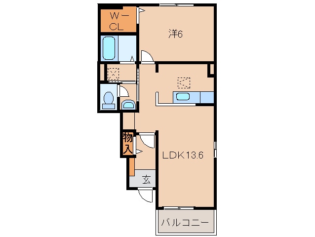 間取り図 シャノアール西大井Ⅱ