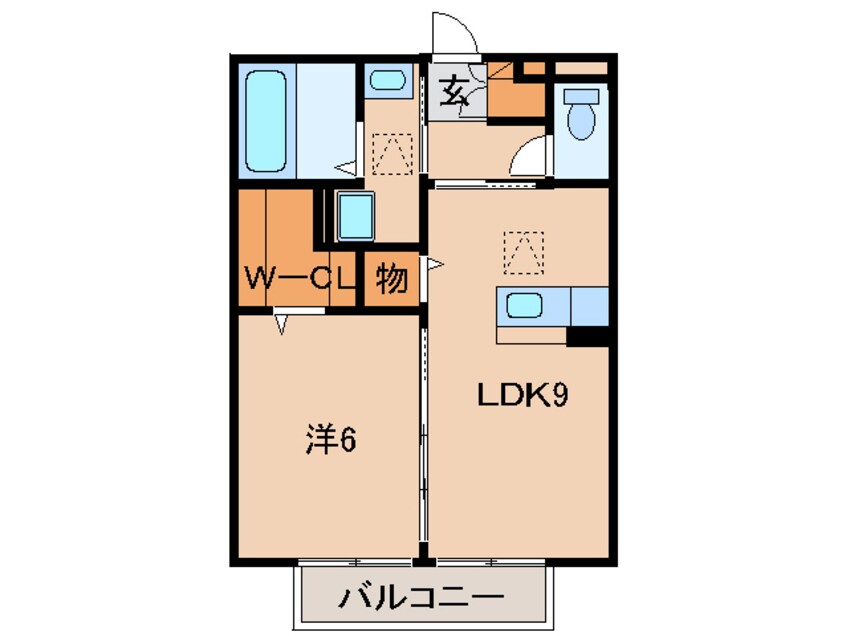 間取図 フェリーチェ小雑賀　B棟