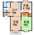 コーポラス松尾の間取図