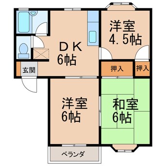 間取図 コーポラス松尾