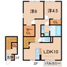 Ｄ-ｒｏｏｍＹＡＭＡＴＯ 2LDKの間取り