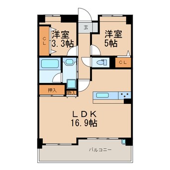 間取図 サンライズマンション和歌山参番館