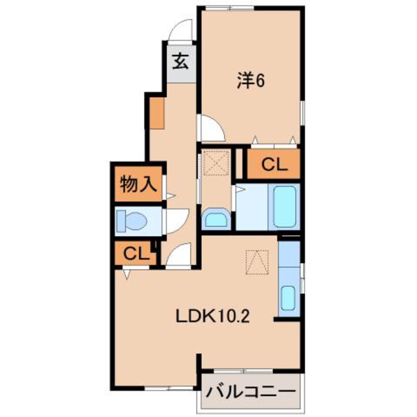 間取図 きのくに線・紀勢本線/紀三井寺駅 徒歩12分 1階 築11年