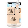 プリオール紀伊 1LDKの間取り