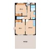 ガーデンビレッジ　ｐａｒｔⅡ 2DKの間取り