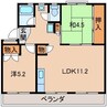 太田団地 B棟 2LDKの間取り