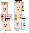 一戸建15851 3DKの間取り