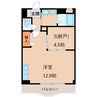 プリオール紀伊 1Rの間取り