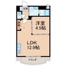 プリオール紀伊 1LDKの間取り