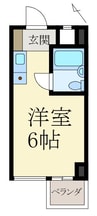 クレール大門川 1Rの間取り