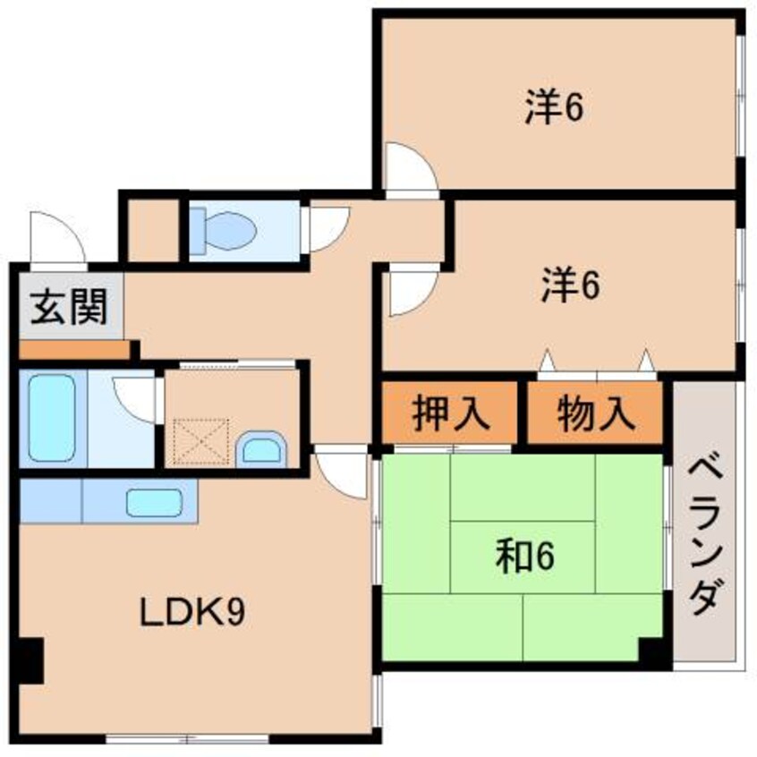 間取図 メゾンドルゥ