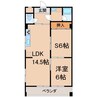 太田ビル 1LDK+Sの間取り