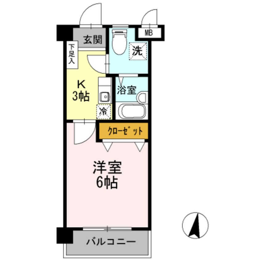 間取図 きのくに線・紀勢本線/宮前駅 徒歩3分 2階 築27年