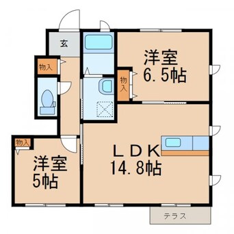 間取図 きのくに線・紀勢本線/宮前駅 徒歩4分 1階 築16年